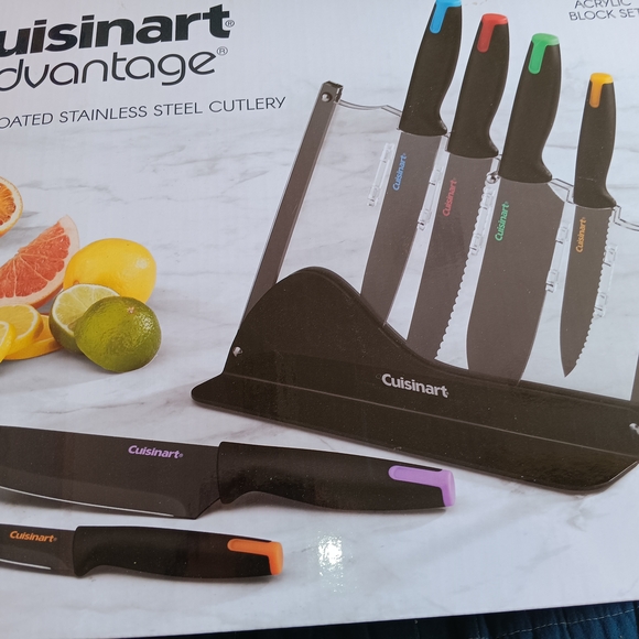 Cuisinart Advantage 7-Piece Knife Set with Multicolor Handles - Picture 2 of 2